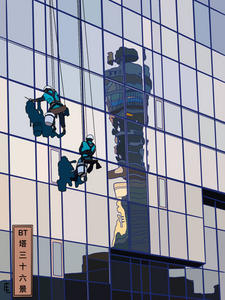 ‘Window Cleaners’: Reflected BT Tower