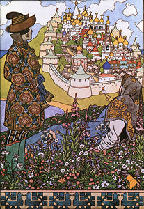 Illustration of The Tale of Tsar Saltan, from Alexander S Pushkin